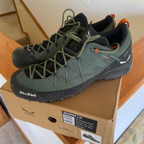 Salewa Other - Salewa Wildfire 2 Hiking Shoes Green Black Approach Shoes Mens Size 12.5